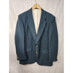 Wall Street Collection Suit Coat Grandpa Forest Green Suit Coat Jacket 42 R VTG